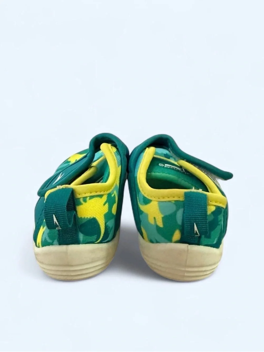 Speedo Kids Green & Yellow Dino Slip-On Water Shoes